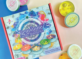 Gemstone Candle Making Kit | Crystal Decor | Unique Candles | Age: 9-12 Years